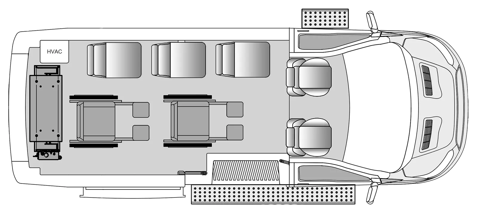 Rear Lift 4 Passenger<br/>Plus Two Wheelchairs